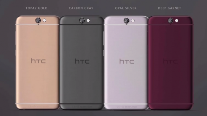 HTC One A9:n eri värivaihtoehdot