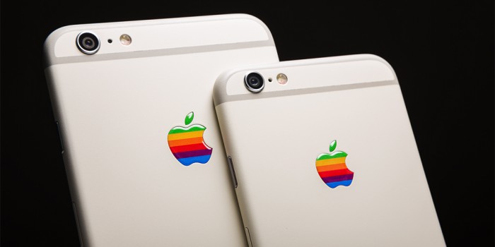 Omenalogoon palaa sateenkaarivärit iPhonien erikoisversioissa