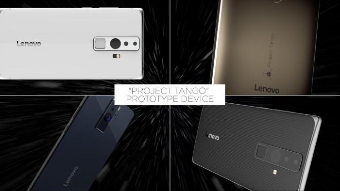 Lenovon Project Tango -puhelin konseptikuvissa