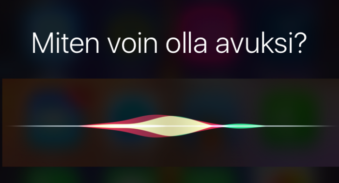 Siri oppii suomea iOS 9.3:ssa.