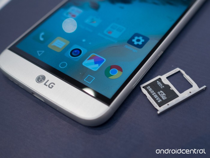 LG G5:n microSD-muistikortin ominaisuuksia on rajattu Kuva: AndroidCentral.