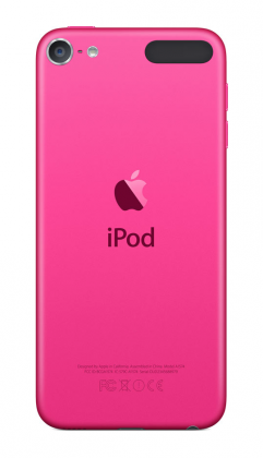 iPod touchin kirkas pinkki eroaa selkeästi iPhone 6s:n ruusukullasta.