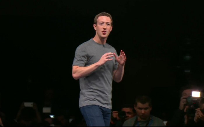 Mark Zuckerberg Samsungin MWC-tilaisuudessa