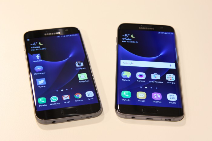 Galaxy S7 ja Galaxy S7 edge saavat nyt päivityksen.
