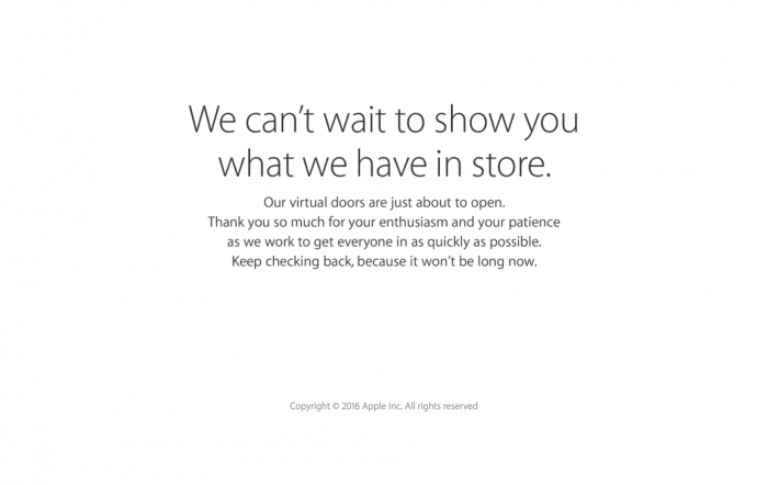 Apple Store on tuttuun tapaan suljettu ennen uusien tuotteiden julkistusta.