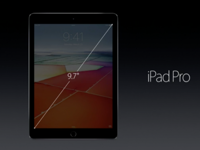 9,7 tuuman iPad Pro.