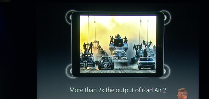 9,7 tuuman iPad Prostakin löytyy neljä kaiutinta laitteen eri kulmista.