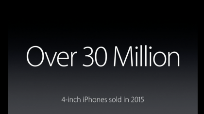 Apple myi yli 30 miljoonaa nelituumaista iPhonea 2015. Tänä vuonna ehkä enemmänkin uuden iPhone SE:n vetämänä.