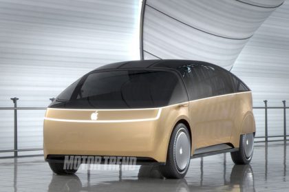 Motor Trendin pari vuotta sitten kuvittelema Apple-auto.