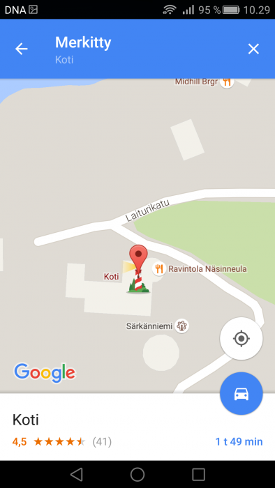Google Maps omat paikat vinkki