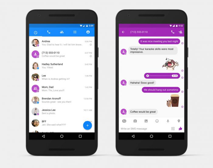 Android Facebook Messenger SMS