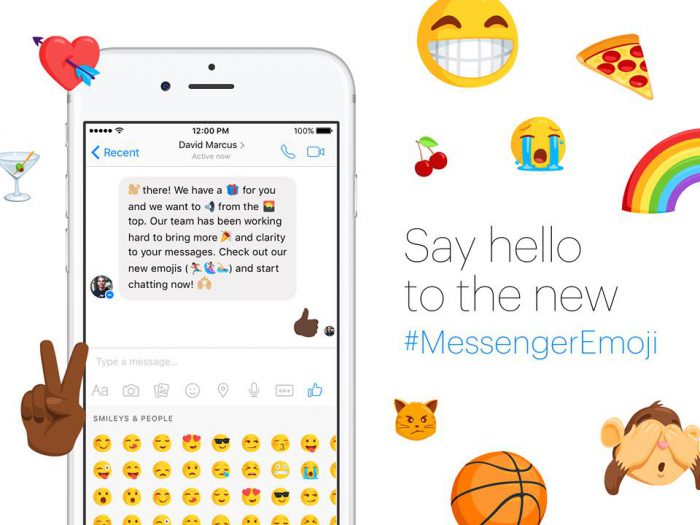 Facebook Messengerin emojivalikoima menee uusiksi.
