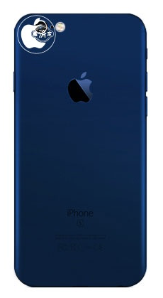 MacOtakaran näkemys tummansinisestä iPhone 7:stä.
