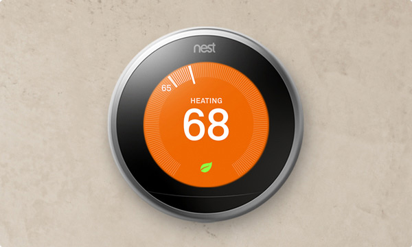 Nestin ensimmäinen ja yhä hallitseva tuote on sen älykäs termostaatti, joka muun muassa oppii automaattisesti käyttäjänsä menemisiä ja mieltymyksiä ja säätää näin itsenäisesti kodin lämpötilaa, myös energiaa säästäen. Suomessa termostaattia ei kuitenkaan ole myyty.