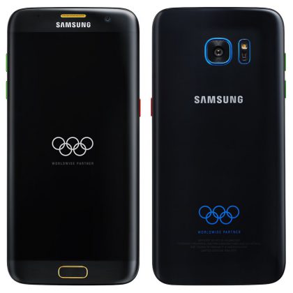 Samsung Galaxy S7 edge Olympic Edition. Evan Blassin Twitterissä julkaisema kuva.