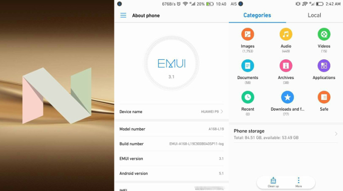 Android Nougat 7.0:n kanssa saapuva EMUI 5.0 tuo kaivattua tuoreempaa ilmettä Huawein käyttöliittymään.