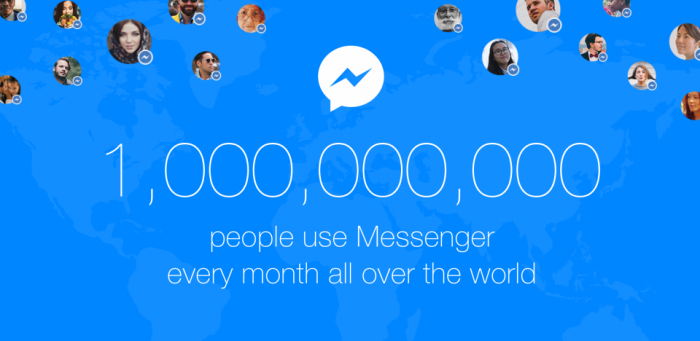 Facebook messenger miljardi käyttäjää