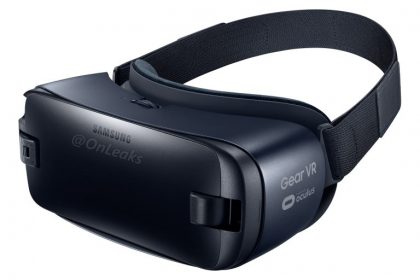 Samsungin uusi versio Gear VR:stä Galaxy Note7:n rinnalle OnLeaksin julkaisemassa vuotaneessa kuvassa.