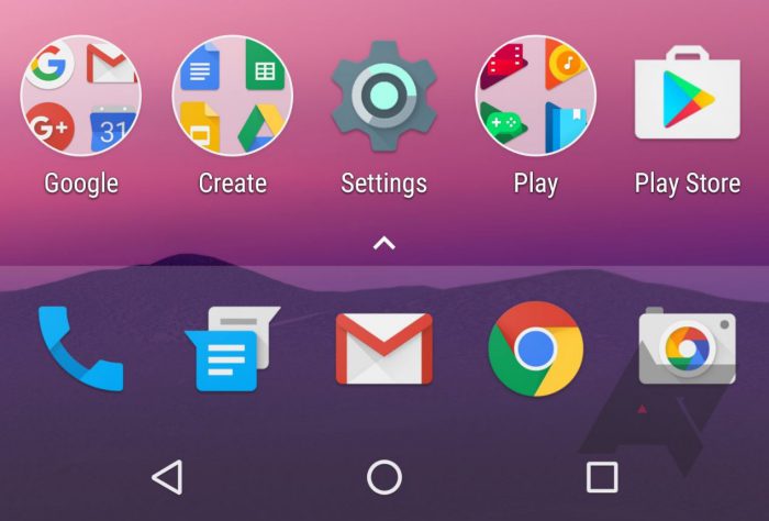 Google Android Nexus launcher