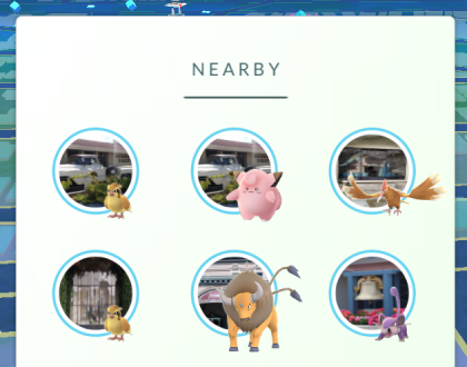 Uusi Nearby-osio Pokémon GOssa.