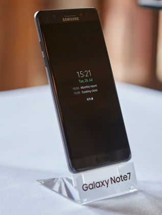 Galaxy Note7 ja aina päällä pysyvä Always On -näyttö.