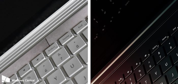 Vasemmalla nykyinen Surface Book, oikealla Surface Book 2.