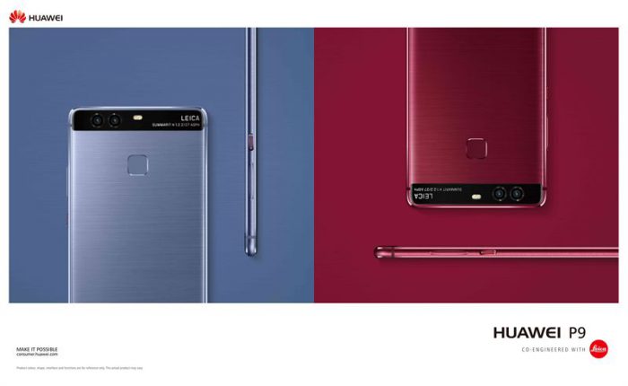 Huawei P9 uusissa värivaihtoehdoissa.