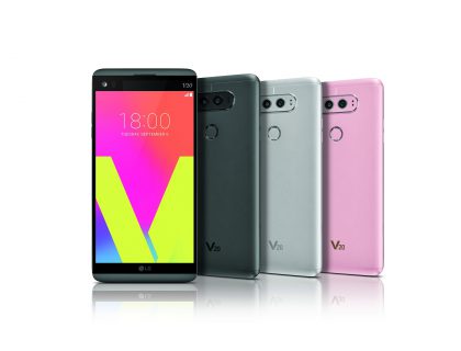 LG V20 eri väreissä.