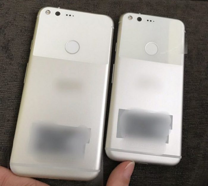 Googlen Pixel-puhelimet aiemmassa vuotokuvassa.