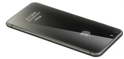 iPhone 8 -konseptikuva. Ei oikea laite.
