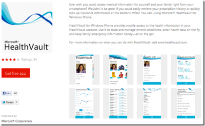 Microsoft HealthVault.