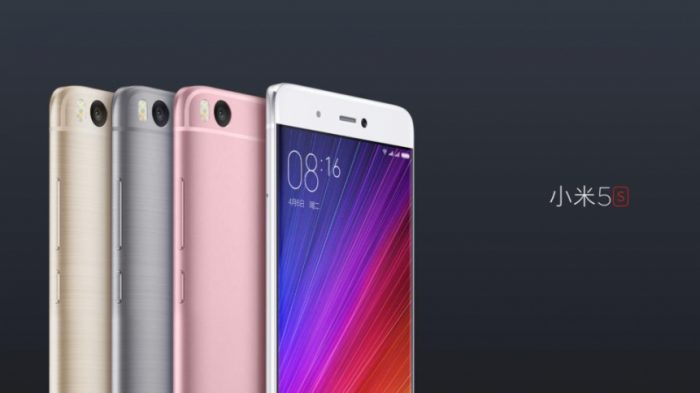 Xiaomi Mi 5s eri väreinään.