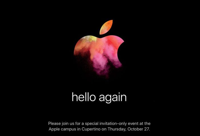 Applen kutsukuvan hello again -maininta viittaa alkuperäiseen Macintosh-julkistukseen yli 30 vuotta sitten.