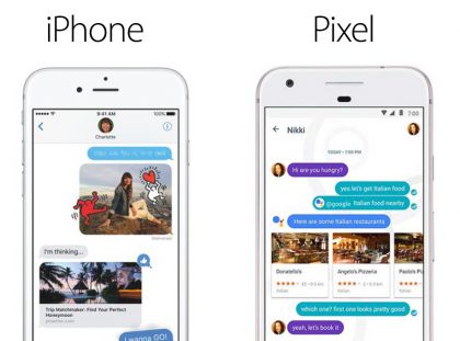 iPhone vs. Pixel.