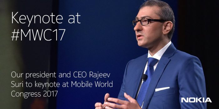 Nokian Rajeev Suri tulee esiintymään Mobile World Congressin yhtenä pääpuhujana.