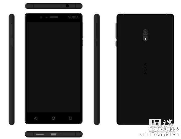 Kuvanmuokkaus väitetystä Nokia D1C:stä mustana.