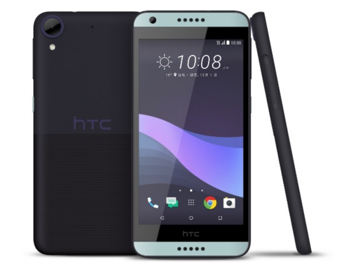 HTC Desire 650:n tumma värivaihtoehto.