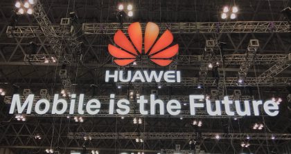 Huawei logo Mobile is the Future.
