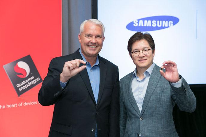 Keith Kressin Qualcommilta ja Ben Suh Samsungilta esittelivät Snapdragon 835 -uutuuspiiriä aiemmin.