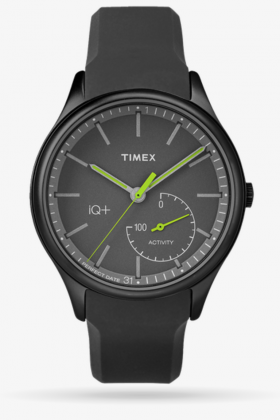 Timex iQ+ Move näyttää kellonajan ja etenemisen kohti päivittäistä aktiivisuustavoitetta.