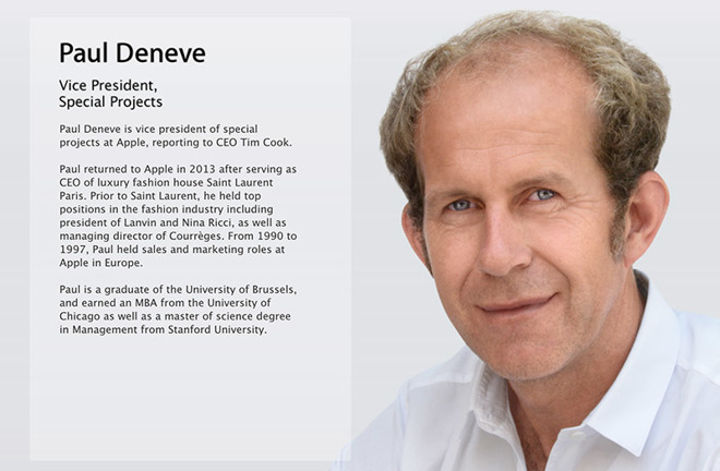 Paul Deneve toimi aiemmin erikoishankkeiden johtajana Applella.