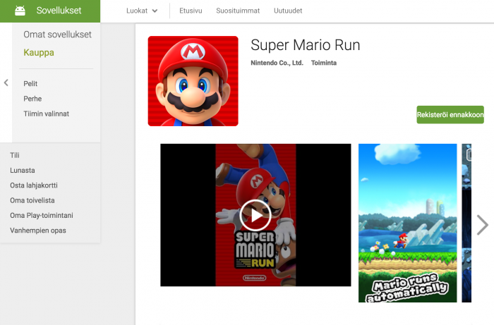 Super Mario Run Google Playssa.