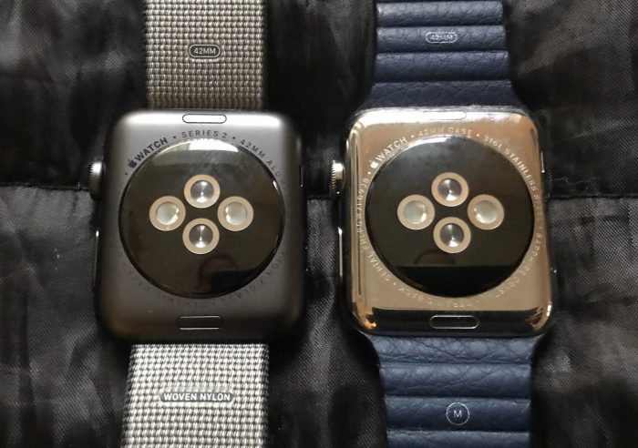Apple Watch Series 2 on itse asiassa hieman paksumpi mutta käytännössä ero on huomaamattoman pieni.
