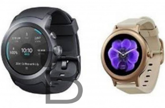 LG Watch Sport ja LG Watch Style TechnoBuffalon aiemmin julkaisemassa kuvassa.
