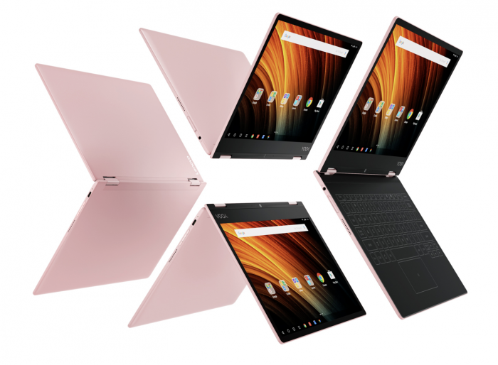 Lenovo Yoga A12:n toinen Rose Gold -värivaihtoehto.