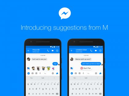 Facebook Messenger saa suosituksia M:ltä.
