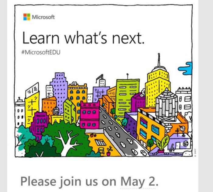 Microsoft järjestää tilaisuuden New Yorkissa 2. toukokuuta.