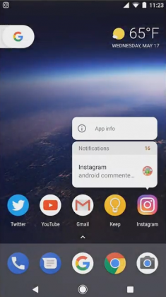 Android O notification dots