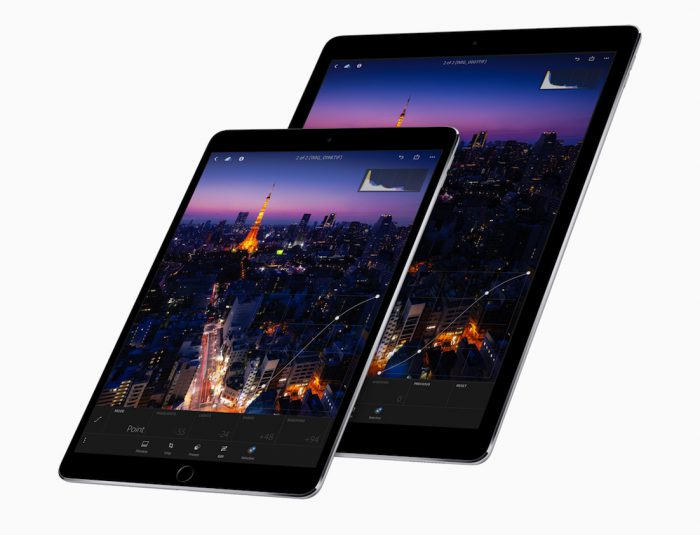 Nykyinen iPad Pro 10,5 ja 12,9 tuuman koossa.