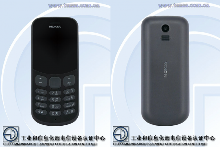 Nokia TA-1017 edestä ja takaa.